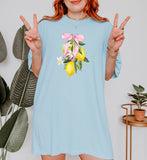Lemon Shirt, Lemons, Bows, Coquette, Graphic Tee, Preppy