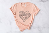 Heart Shape Mother Word T-Shirt