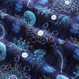 Men's Hawaiian Shirt Luminocean Print Cotton Button-down Short Sleeve Aloha Shirt Luminocean By Luova Flow