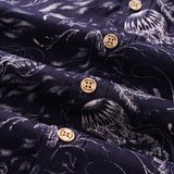 Men's Hawaiian Shirt Short Sleeve Button-down 100% Cotton Aloha Deep - Sea Odyssey By Feanne