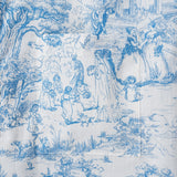 Menâ€™s Wedding Guest Shirt â€“ Blue Floral 100% Cotton Button-Down Hawaiian Shirt