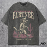 Meowdy Partner Vintage Cowboy Cat Apparel