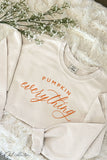 Pumpkin Everything Cropped Thermal Vintage Pullover