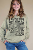 Long Live Keep It Wild Leopard Graphic Brushed Sweatshirts