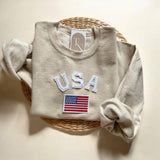 USA Flag Crewneck Sweatshirt
