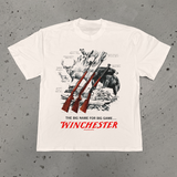 WINCHESTER 'BIG GAME' BONE HEAVYWEIGHT T-SHIRT