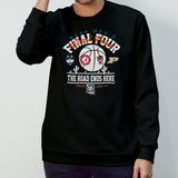 4 Team Logo 2024 Ncaa Mensâ€™s Final Four Champion The Road Ends Here Phoenix April 6-8 T-shirts