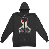 Bright Eyes Zippered Hooded Sweatshirt