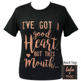 Lulu Mac - Good Heart- Black Heather SS-25