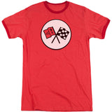 2nd Gen Vette Logo Adult Ringer T-shirt