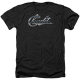 Chrome Vintage Chevy Bowtie Adult Heather 40% Poly T-shirt
