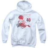 40 Years Strong Youth 50% Poly Hooded Sweatshirt