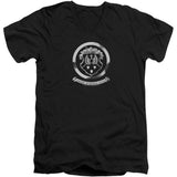 1930s Crest Emblem Adult V-Neck Slim Fit T-shirt