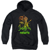 Camo Predator Youth 50% Poly Hooded Sweatshirt