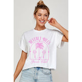 Beverly Hill Sports Club Graphic Crop Top