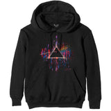 Dark Side of the Moon Pink Splatter Hooded Sweatshirt
