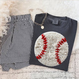 Faux Yarn Baseball Tee
