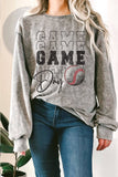 Baseball Game Day Mineral Graphic Terry Sweatshirts