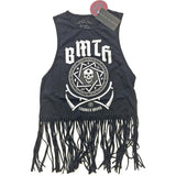 Crooked (Tassels) Ladies Tee Vest Junior Top