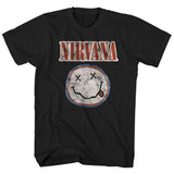 Distressed Smile Face Logo Slim Fit T-shirt