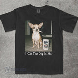 Chihuahua Smoking Beer T-Shirt - Funny Dog Lover Tee