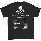 Axe Eddie Book of Souls European Tour V.2 (Back Print) Slim Fit T-shirt