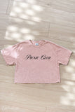 Picnic Club Cropped Mineral Graphic Top