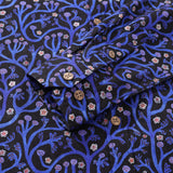 Men's Long Sleeve Hawaiian Shirt Midnight Garden Cotton Button-down Aloha Shirt Midnight Garden By Monika Forsberg