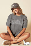 Nashville Puff  Oversized Mineral Washed Graphic Top