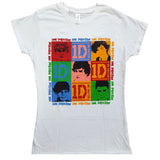 9 Squares (Skinny Fit) Ladies T-Shirt Junior Top