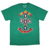 Colored Cross on Green Tee T-shirt