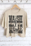 Nashville Guitar Night Graphic Long Crop Top