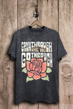 Grow Through What You Go Through Rose Graphic Top
