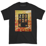 Boxed Orange Tone Stacked Logo & City Skyline T-shirt