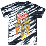 Crucified Winged Devil Under Swords Pentagram Logo Tie Dye T-shirt
