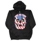 American Made Zip Up Hooded Fleece Zippered Hooded Sweatshirt
