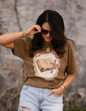 Bible Cross Leopard Tee