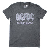 Back In Black On Heather Charcoal T-shirt