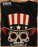 El Mexicano 4th Of July Calacas T-Shirt