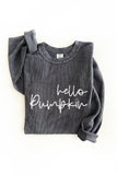 Hello Pumpkin Thermal Vintage Pullover