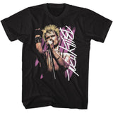 Billy Idol Background Stripes T-shirt