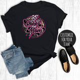 Leopard Lightning Bolt Cheer Mom