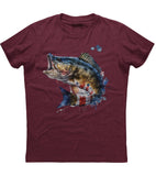 Big Mouth Bass Patriotic T-Shirt (O)