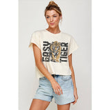 Easy Tiger Graphic Crop Top