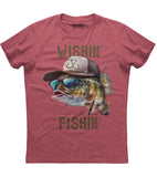 Wishin I Was Fishin T-Shirt (O)