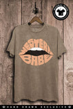 Western Babe Lips Graphic Top