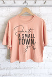 Just A Small Town Girl Graphic Long Crop Top