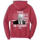 Wanted For President 2024 Trump Mug Shot T-Shirt (O)