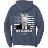 Wanted For President 2024 Trump Mug Shot T-Shirt (O)