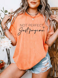 New Christian Not Perfect Forgiven Graphic Tee